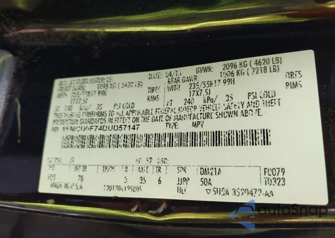 2013 Ford Escape S from USA, damaged, VIN 1FMCU0F74DUD57147